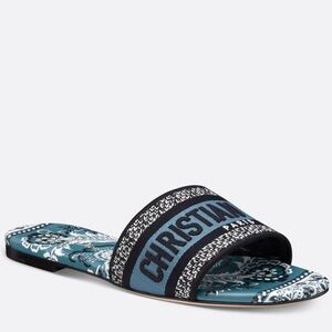 Dior Denim Blue Dway slide, size 36